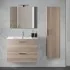 Mobile bagno sospeso 80 corda con lavabo e specchio  Miami