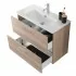 Mobile bagno sospeso 80 corda con lavabo e specchio  Miami