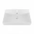Lavabo sospeso rettangolare in resina 70 cm bianco lucido  Loto 