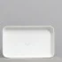 Lavabo da appoggio rettangolare 65 in ceramica bianco lucido  Epsilon 