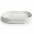 Lavabo da appoggio ovale 60 in ceramica bianco lucido  Epsilon 