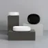 Lavabo da appoggio 60 cm rettangolare in ceramica bianco lucido  Milos