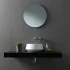 Lavabo da appoggio in ceramica bianco lucido tondo 42 cm  Aris