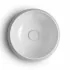 Lavabo da appoggio in ceramica bianco lucido tondo 42 cm  Aris