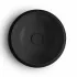 Lavabo da appoggio in ceramica nero opaco tondo 42 cm  Aris