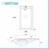 Mobile bagno a terra 75 bianco decape con lavabo e specchio  Romantica