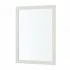 Specchio bagno 57x67 cornice bianco effetto legno reversibile Wood