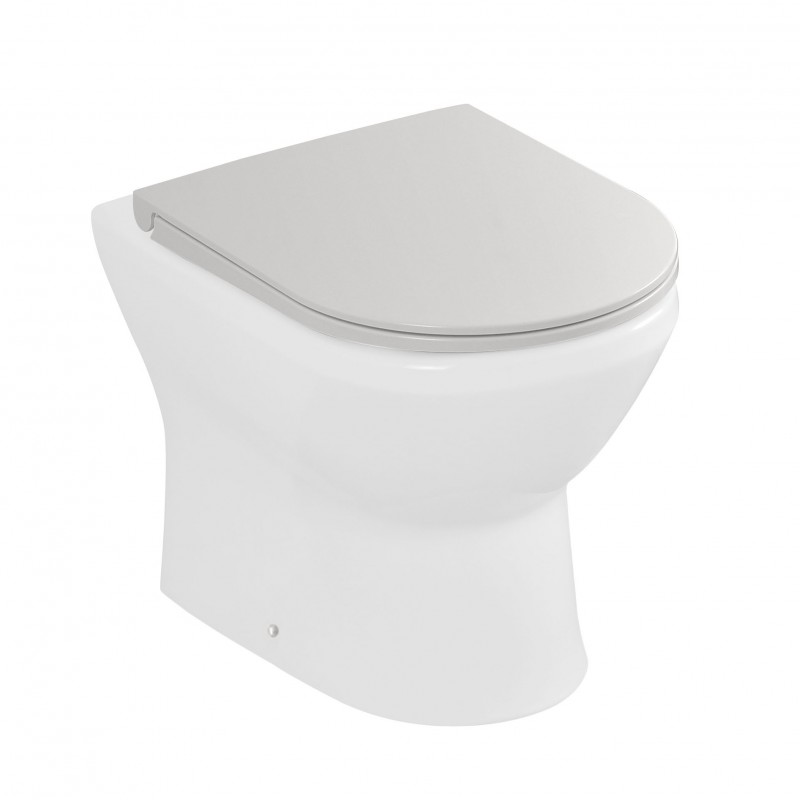 Copriwater originale serie Round slim softclose in termoindurente bianco