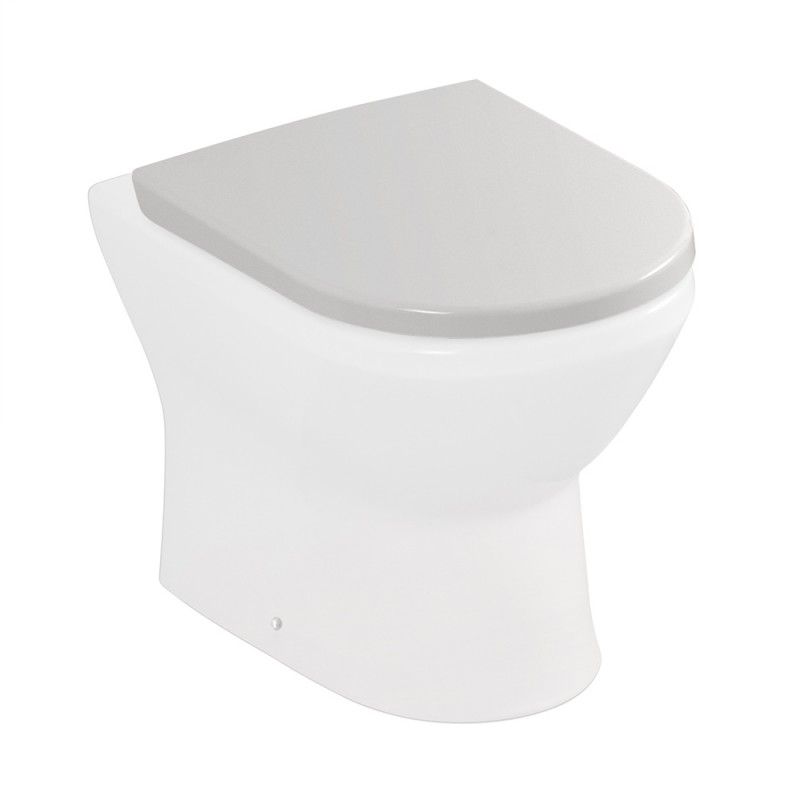 Copriwater originale serie Round in termoindurente bianco lucido