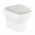 Copriwater originale serie Square in termoindurente bianco 