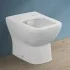 Wc filomuro senza brida in ceramica scarico universale  Square 