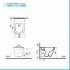 Wc sospeso senza brida Rimless in ceramica bianco lucida  Square 