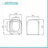 Copriwater originale serie Venti softclose in termoindurente bianco