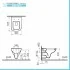 Sanitari sospesi Rimless in ceramica lucida e copriwc soft-close Venti