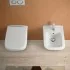Wc sospeso senza brida Rimless bianco in ceramica lucida  Venti 