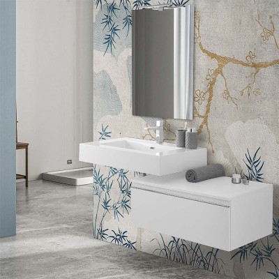 Mobile bagno 80 cm bianco...