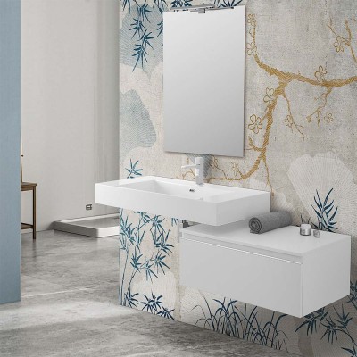 Mobile bagno 80 cm bianco...