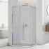 Box doccia angolare 70x70 cm doppio scorrevole vetro trasparente  Tay