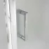 Porta doccia nicchia 120 cm cromato scorrevole con vetro stampato  Tay 