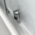 Porta doccia nicchia 150 cm cromato scorrevole con vetro stampato  Tay 