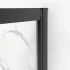 Porta doccia nicchia 100 cm nero opaco con vetro scorrevole  Tay 