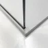 Doccia Walk-In 120 cm nero opaco con vetro trasparente H 200 cm  Tay
