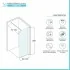 Doccia Walk-In 120 cm trasparente 8 mm profilo cromo H 200 cm  Tay