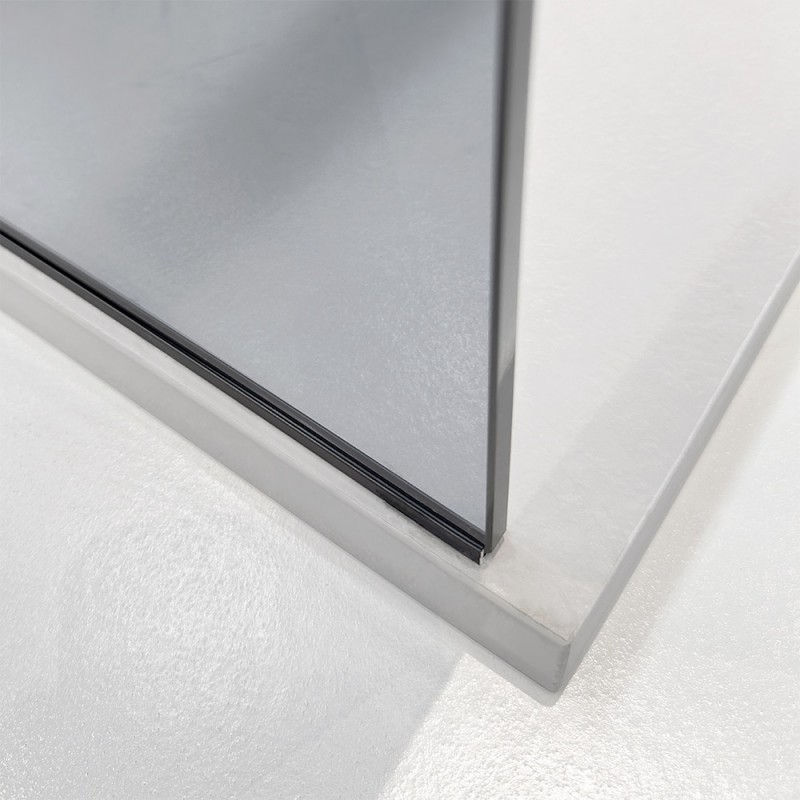 Cornice Su Misura DR35 Duisburger-Rahmen24 - 39x140 Cm, Legno MDF Nero Opaco, Larghezza 35 Mm, Con Vetro Acrilico Antiriflesso - Made In Germany