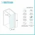 Doccia Walk-In 140 cm trasparente 8 mm profilo cromo H 200 cm  Tay
