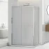 Box doccia angolare 80x150 cm scorrevole con vetro stampato  Tay