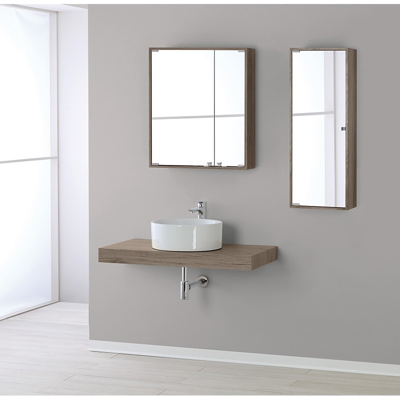 Armadietto Angolare a Specchio Specchiera Bagno da Parete in Acciaio,Mobile pensile con Specchio con 1 Ante Mobile pensile con Specchio,Mobile a Specchio per Bagno con 1 Ante Acciaio Inox 30x60x21cm