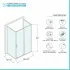 Box doccia 3 lati 70x130x70 con porta scorrevole trasparente  Tay