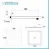Set doccia nero opaco completo di soffione quadrato 25x25 cm, kit doccetta e miscelatore