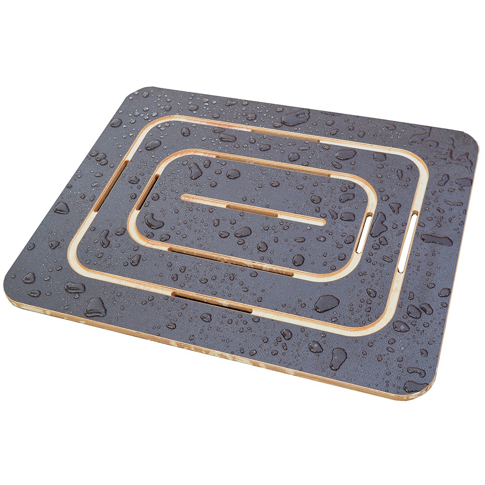 Image of Pedana doccia in legno Supergrip 54x68 antiscivolo per piatto doccia 70x90