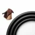 Flessibile doccia nero opaco 150 cm antitorsione in PVC 
