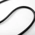 Flessibile doccia nero opaco 150 cm antitorsione in PVC 