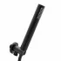 Set doccia incasso Lizzy nero opaco con soffione 25 cm e kit doccino