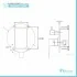Set doccia nero opaco completo di soffione quadrato 25x25 cm, kit doccetta e miscelatore
