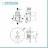 Set doccia incasso Paffoni Green tondo con soffione inox 25 e kit doccia