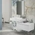 Cassettone sospeso bagno 80 cm bianco lucido  Iside 