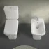 Sanitari monoblocco con scarico a pavimento e copriwc incluso  Ginevra
