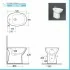 Sanitari tradizionali monoblocco Rimless Morning con scarico a terra