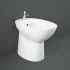 Sanitari tradizionali monoblocco Rimless Morning con scarico a terra