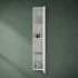 Pensile bagno sospeso cannettato H 150 cm bianco opaco  Bali