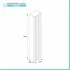 Pensile bagno sospeso cannettato H 150 cm bianco opaco  Bali