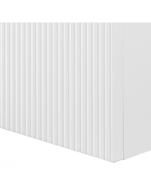 Tavolo allungabile 140 x 90 cm bianco opaco e rovere chiaro - Corfù