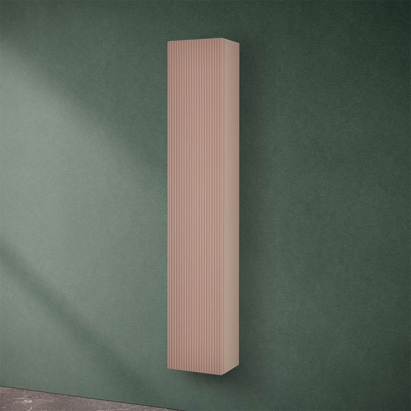 Pensile bagno sospeso cannettato H 150 cm rosa | Bali