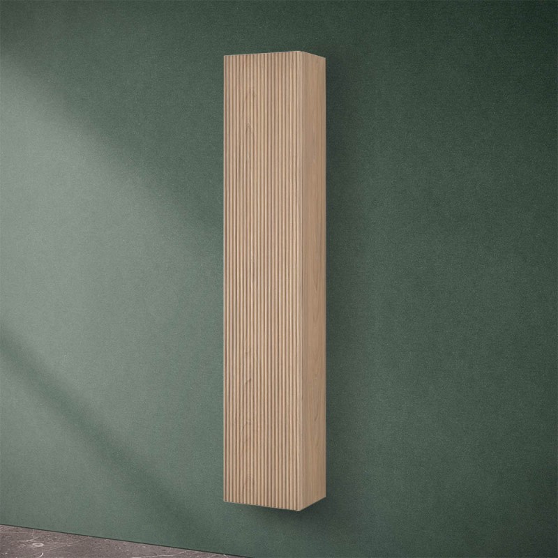 Pensile bagno sospeso cannettato H 150 cm teak sabbiato | Bali