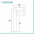 Set miscelatori lavabo alto e bidet nero opaco con piletta click clack  York