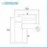 Set miscelatori lavabo alto e bidet nero opaco con piletta click clack  York